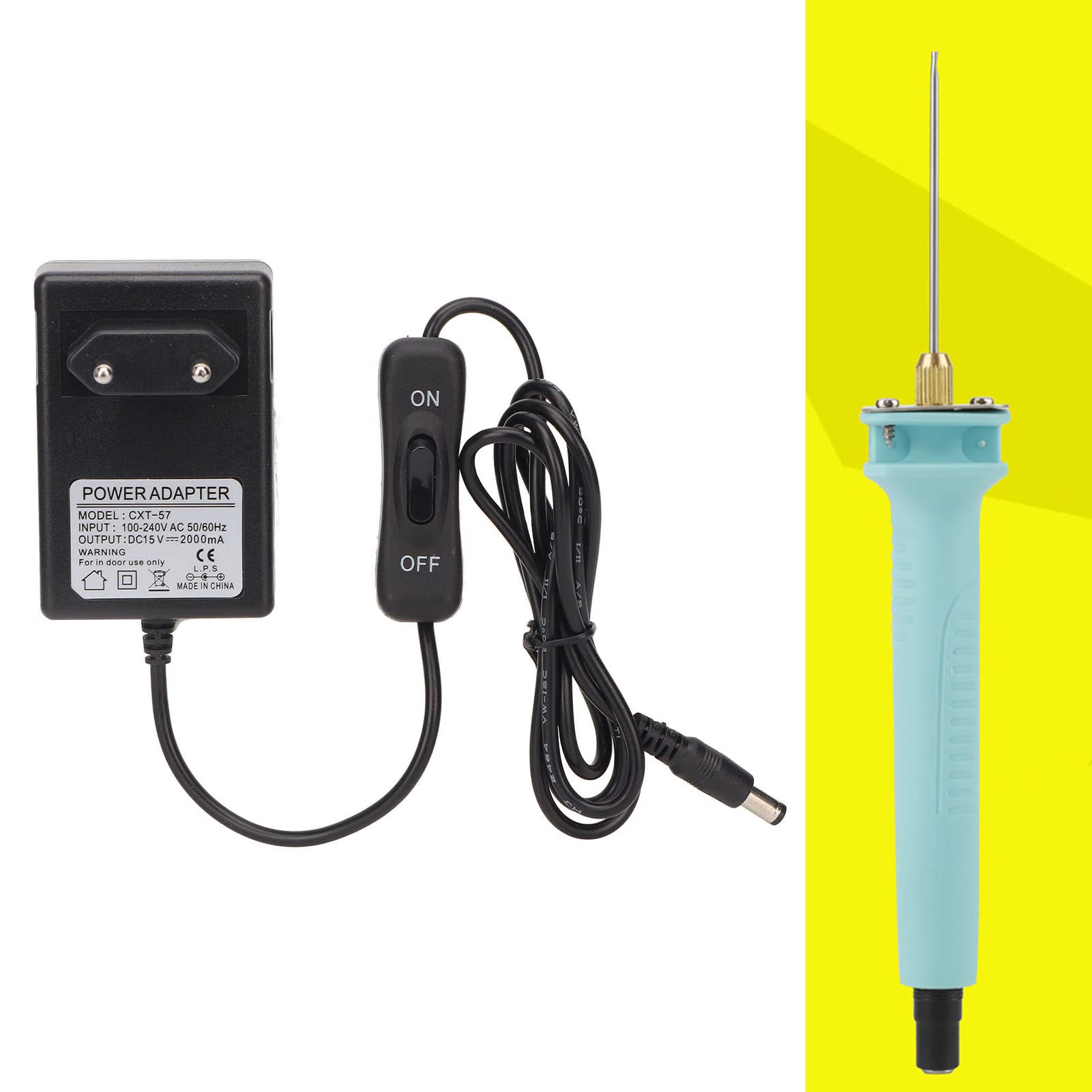 Cortador de Alambre Caliente 15V 2000mA Fuente de Alimentación 100-240V UE