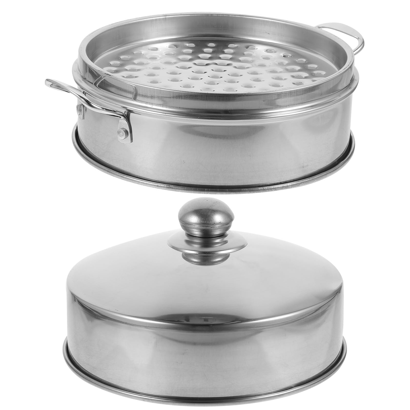 Mikikit Vaporera Cocedor de Verduras al Vapor de Aleación de Aluminio Tapa para Alimentos de Alta Temperatura y Calentamiento Uniforme para Patatas y Postres