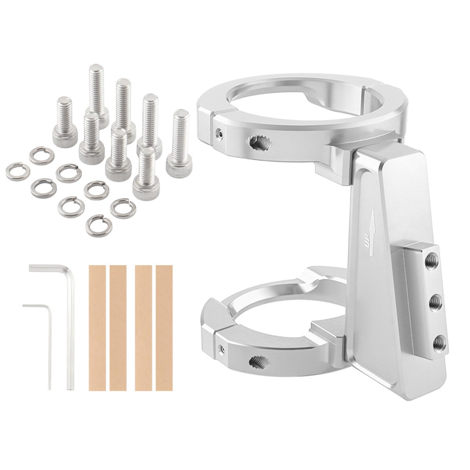 Tsophreniq Aluminum Alloys Cycling Accessory Bag Mount Ergonomic Conversion Brackets for Folded Bikes Aluminum Alloys Bike Front Rack