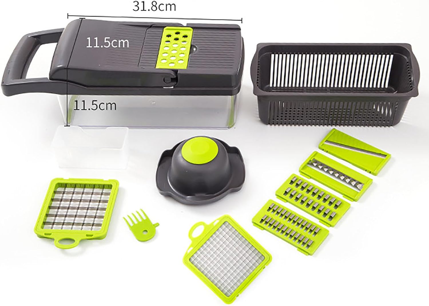 Vegetable Chopper, All in One Vegetable Chopper, Manual Vegetable Dicer, Fruit Dicing Machine, Mandoline Slicer Dicer
