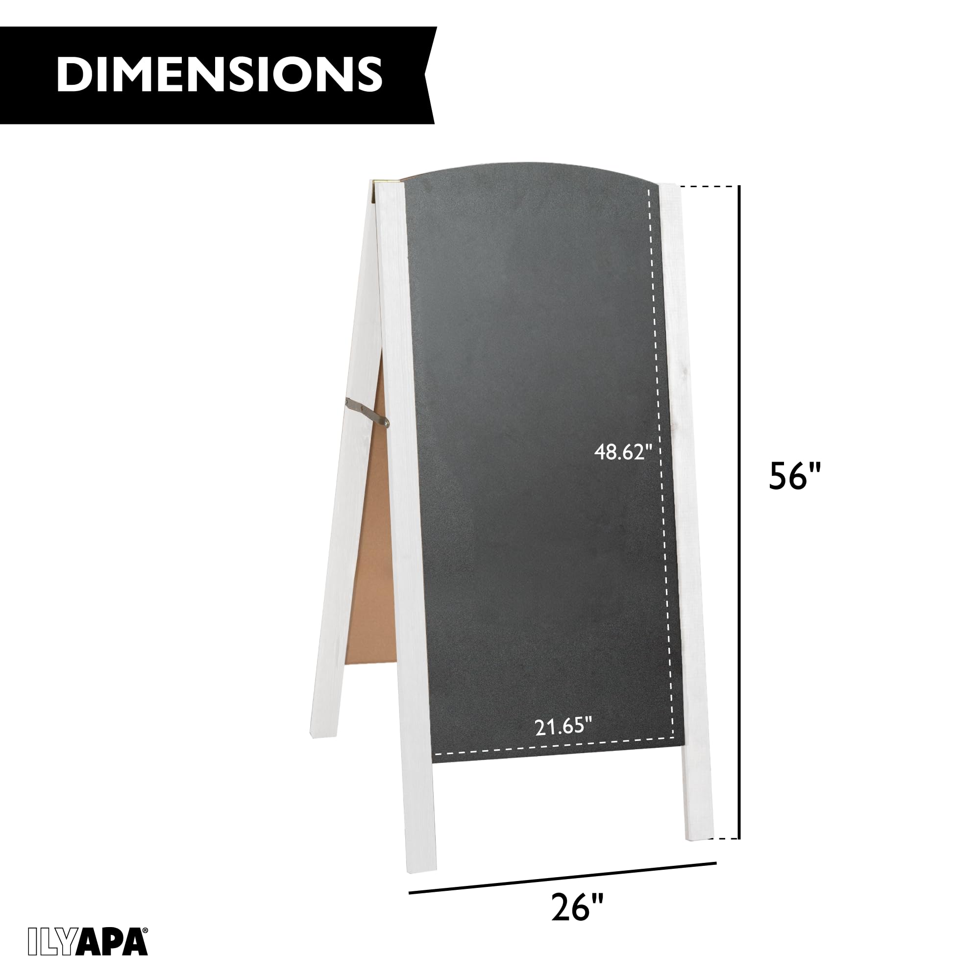 Snapklik.com : Ilyapa Wooden A-Frame Chalkboard Signs