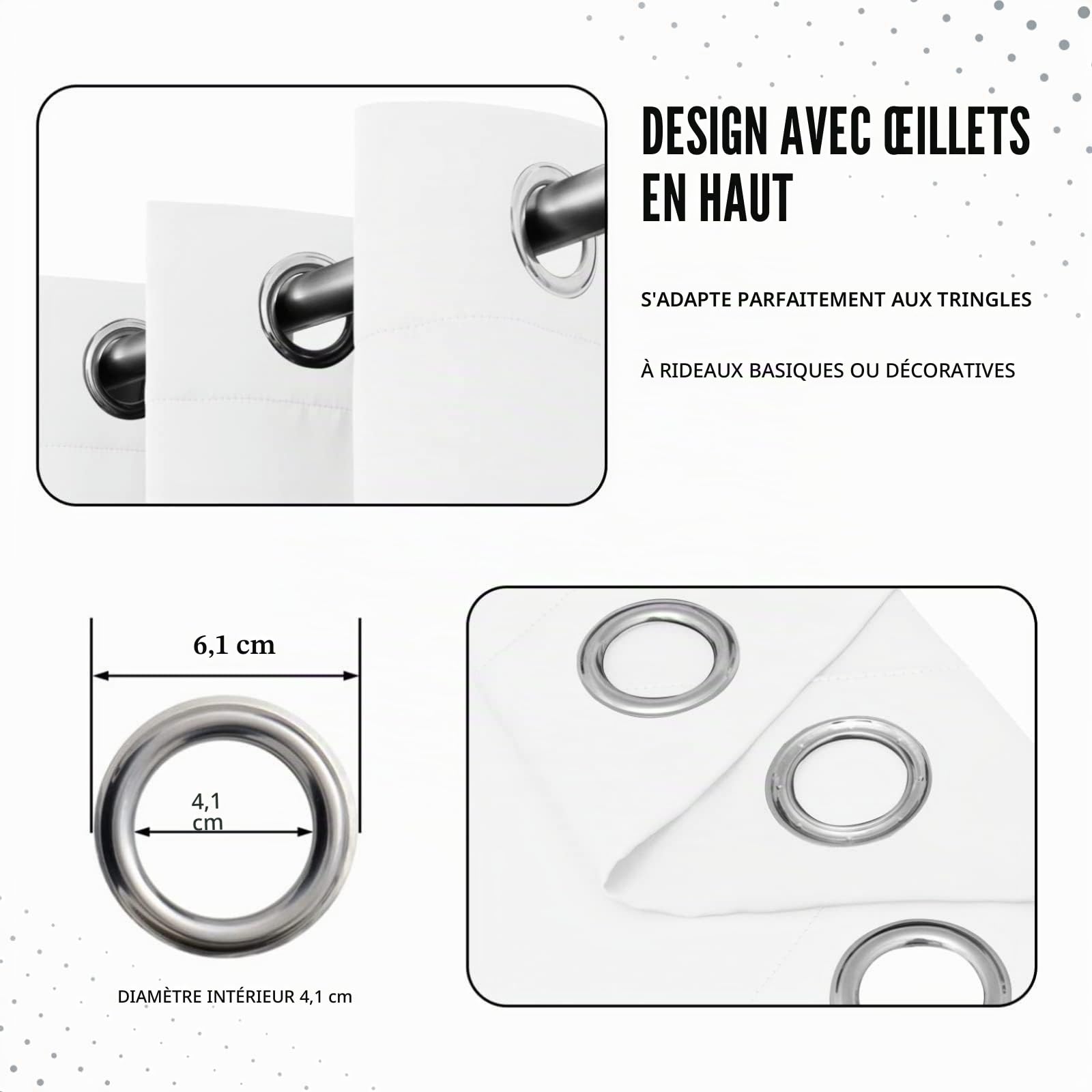 Rideau Occultant Thermiques Enfant Renard - Lot de 2 Rideaux Imprimé pour Salon Chambre Fenetre Cuisine, Rideaux et Draperies Intérieurs à Oeillets, 117x137 cm (LxH)