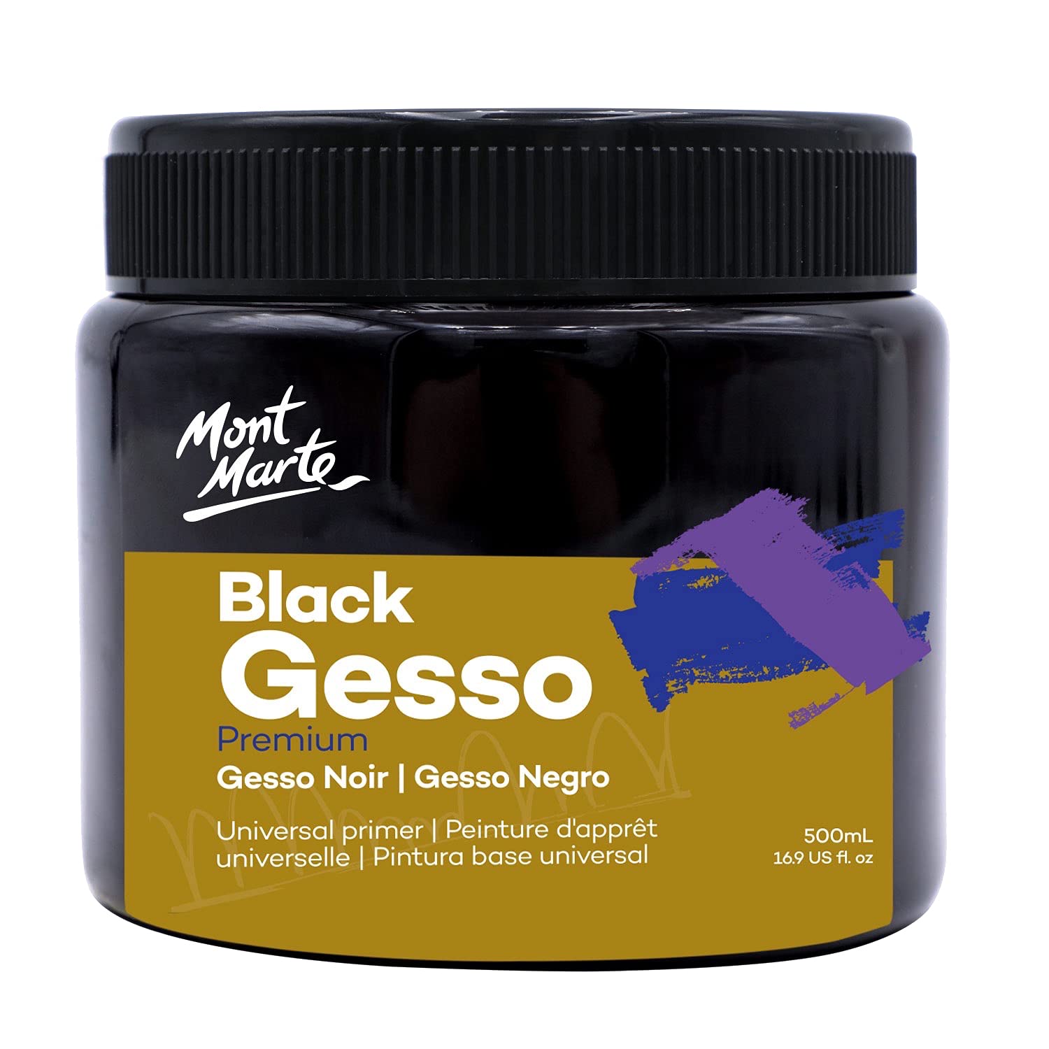 Mont Marte Black Gesso - 500ml (Black)
