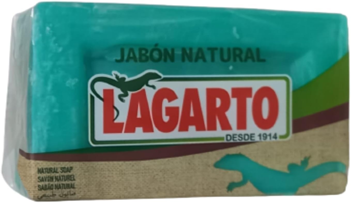 Jabón Natural Lagarto Verde en Pastilla de 250 gramos