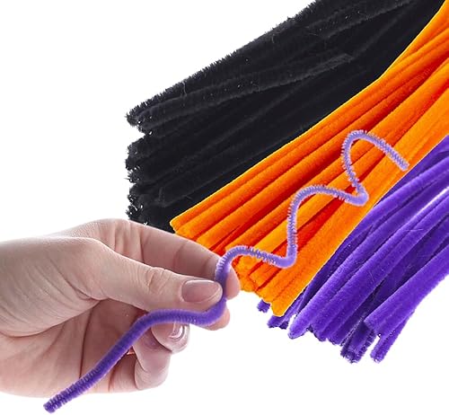 Miniatura 3 de Paquete de 300 limpiapipas de color verde musgo, marrón y beige. Tallos de chenilla para artes y manualidades inspiradas en la naturaleza, flores,