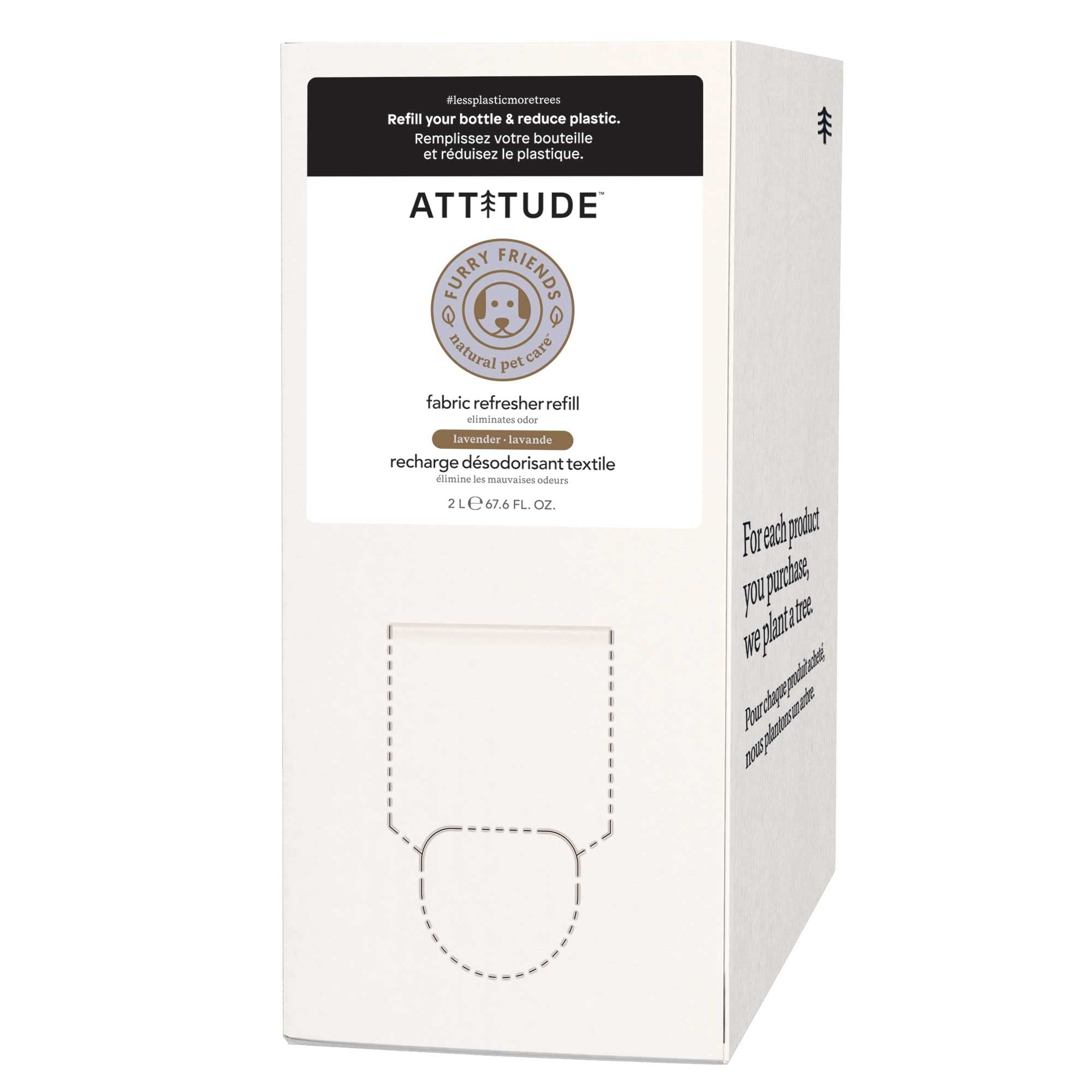 Fabric Refresher for Pets, Neutralizes Odors, Plant and Mineral-Based Ingredients, Vegan and Cruelty-free, Bulk Refill, Lavender, 67.62 Fl Oz