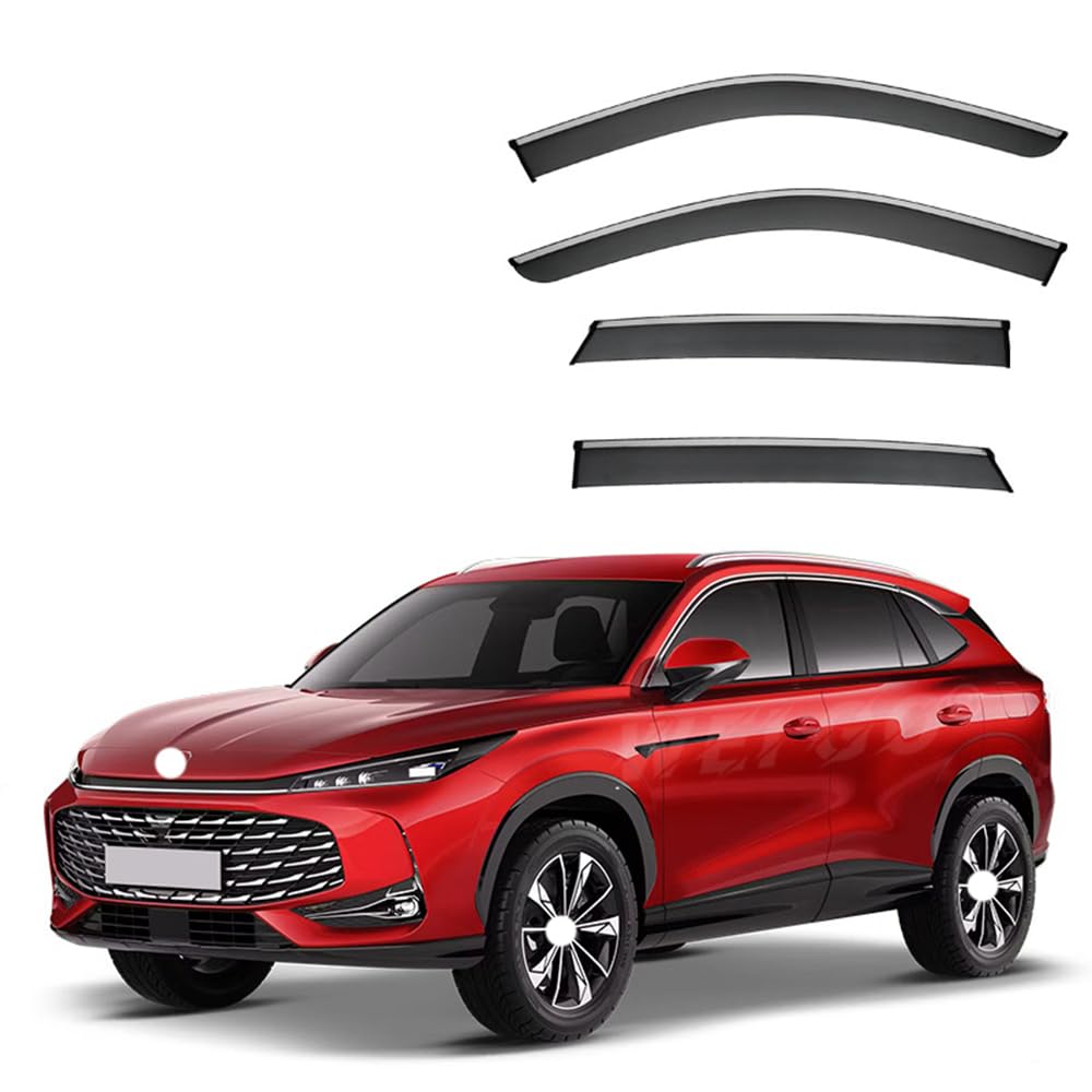 BFRDGE Car Wind Deflectors for MG HS 2025 4PCS, Sun Rain Guard Window Wind Deflector Visor, Car Accessories