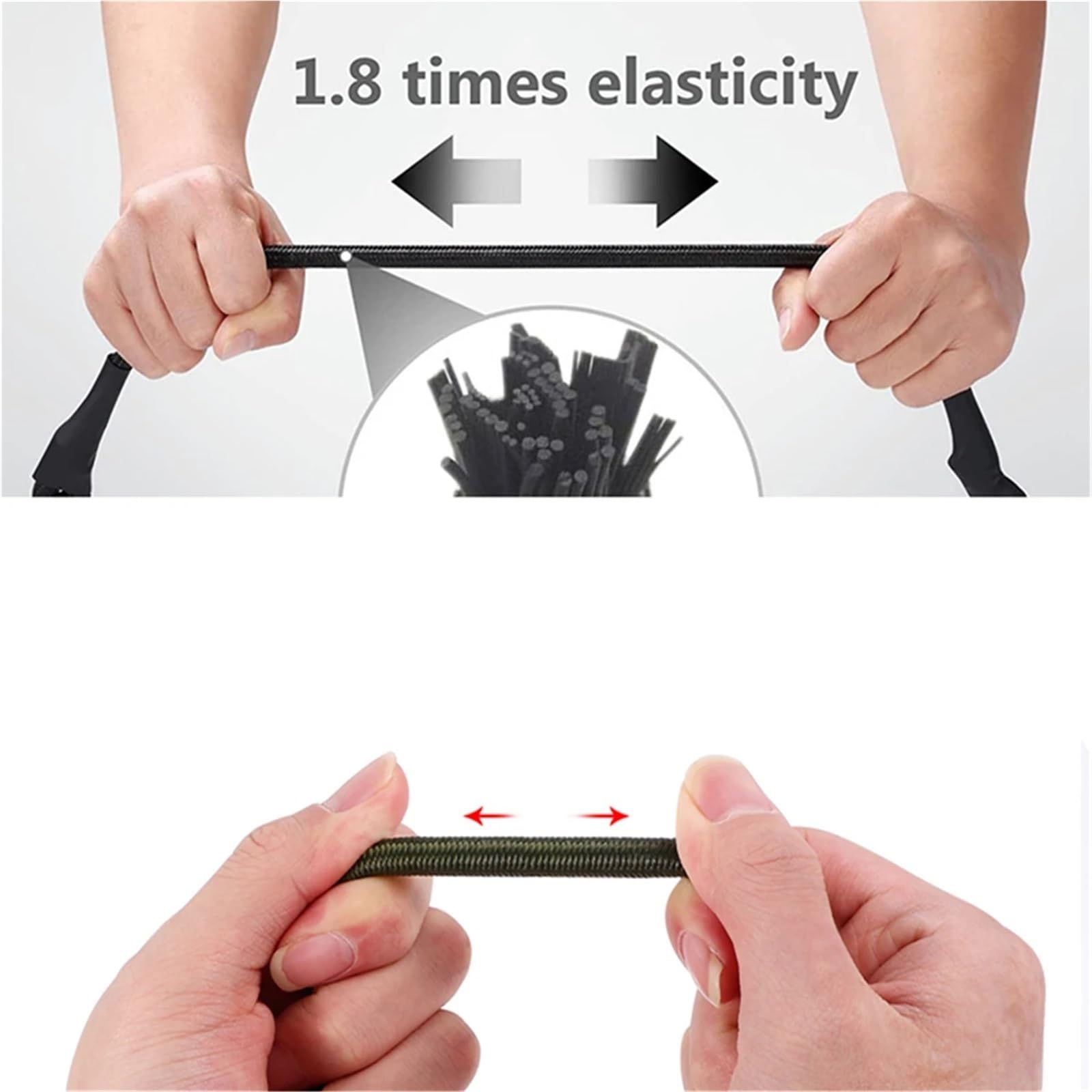 Corde Elastiche Con Ganci 1 pz Corda elastica con moschettone, for kayak, ciclismo, bagagli, corde, accessori da campeggio Per Teloni,Portapacchii(210cm)