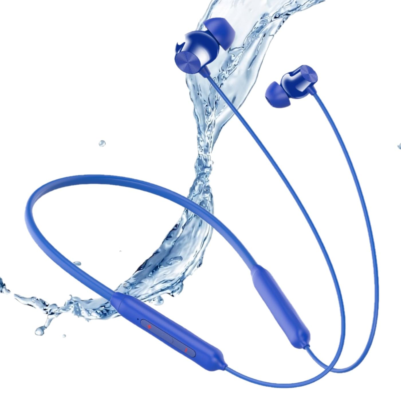 Z2 Wireless Bluetooth Neckband Headphones, Magnetic Earbuds, 52 Hours Playtime, Deep Bass, Sweat-Resistant (Blue)-image-44