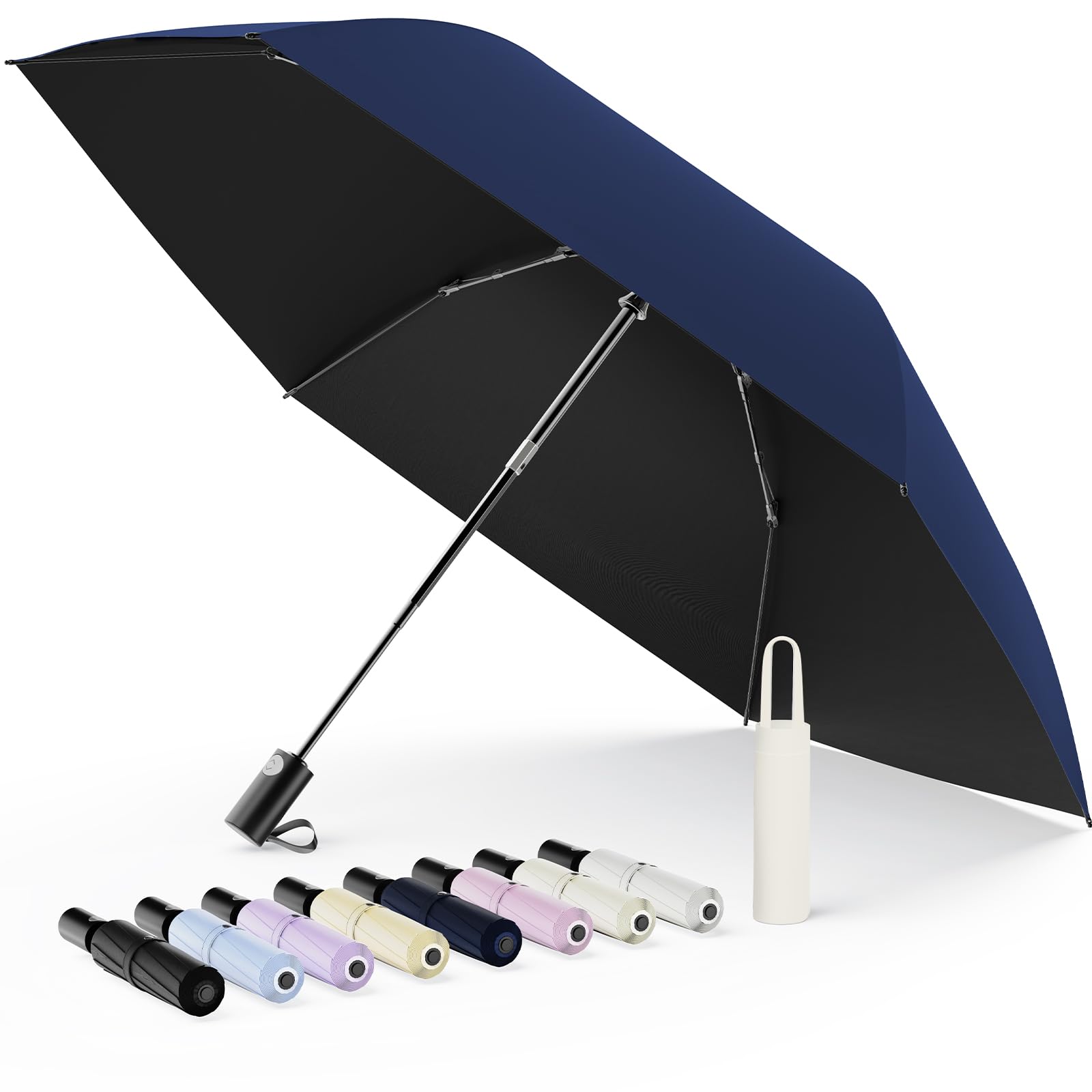 Alwgreen Folding Parasol UV 100% Block Auto Open Close JIS Certified 8oz Japan