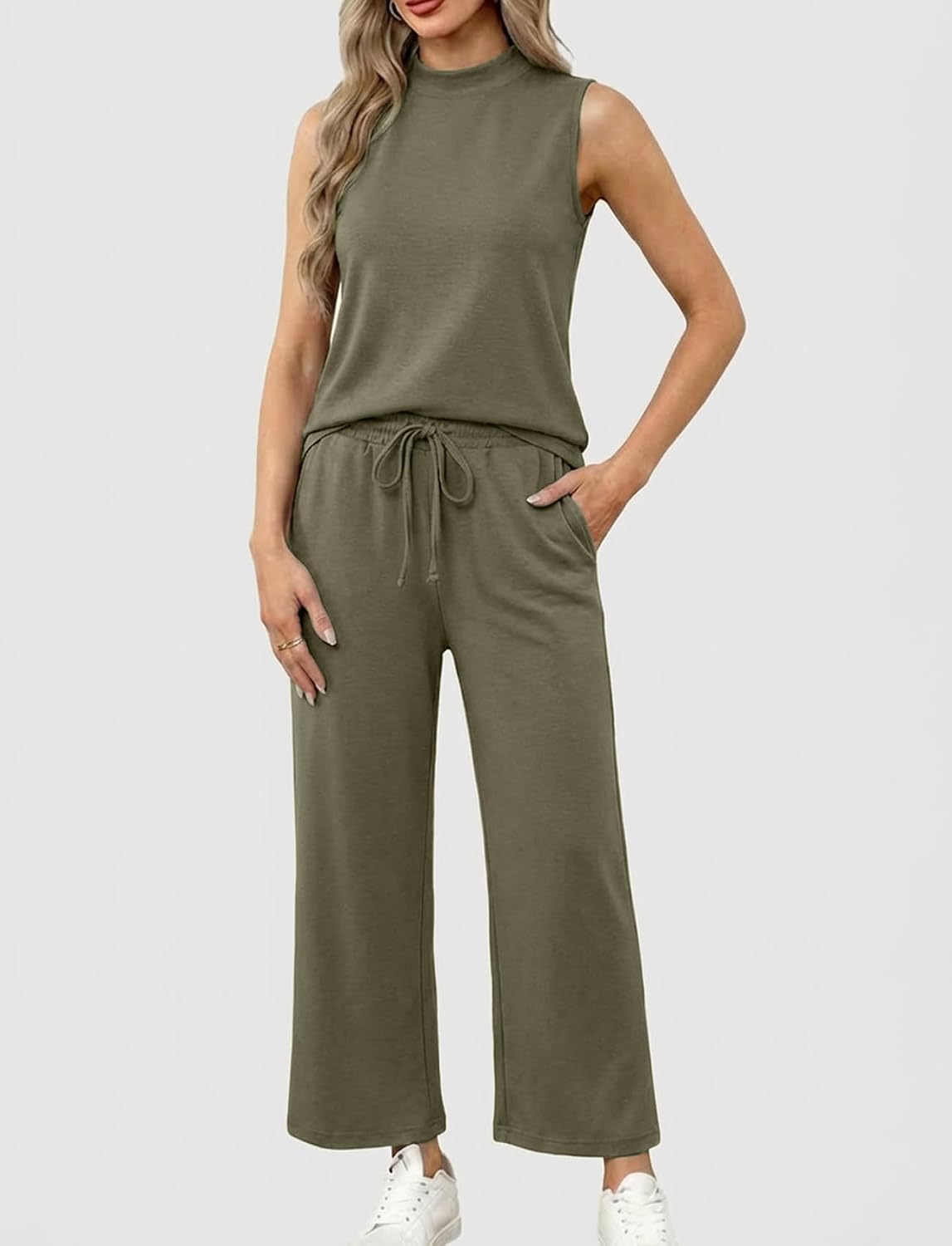 Two Piece Lounge Sets for Women Summer Matching Travel Outfits image 5