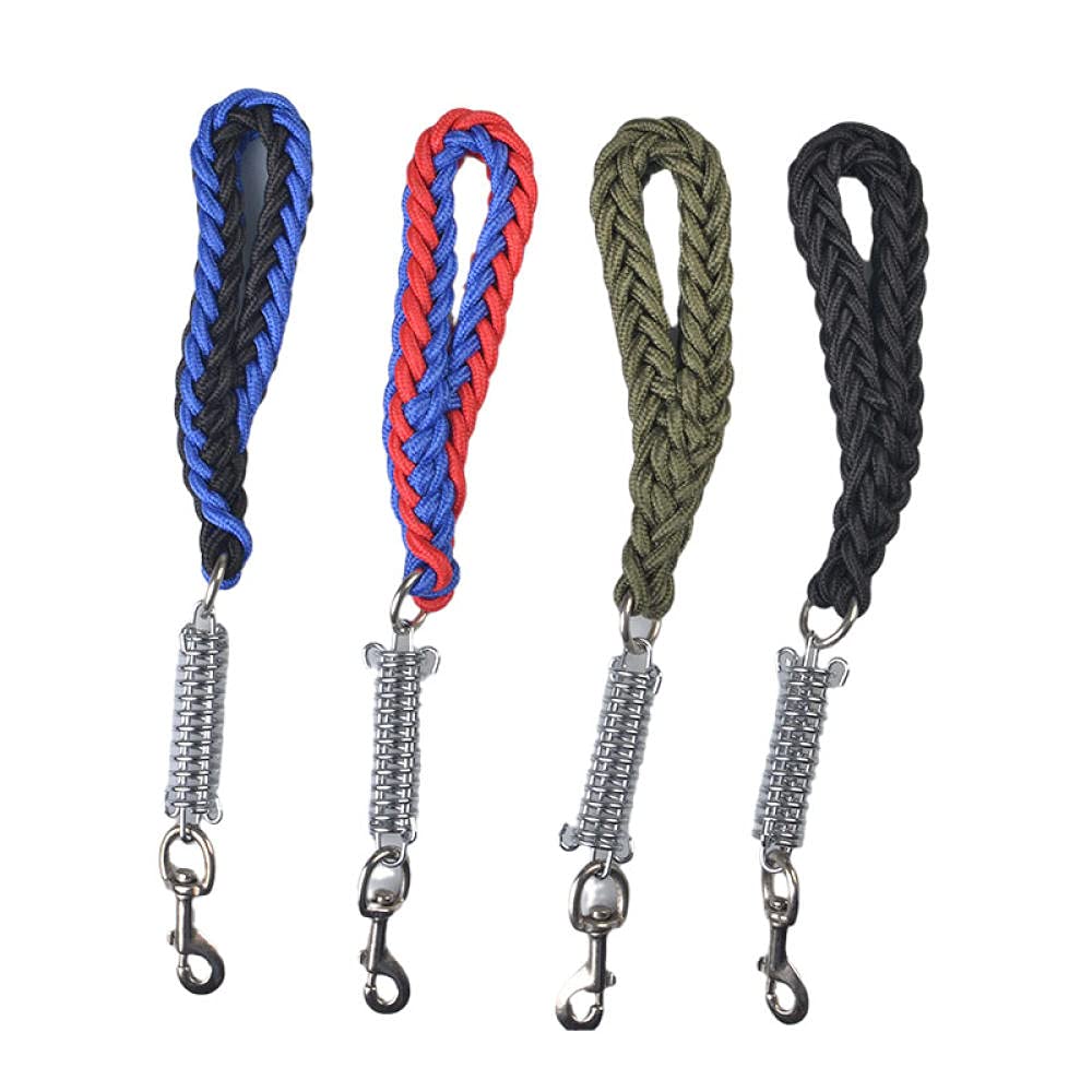 Correas para Perros, Correa Corta for Perros, a Prueba de explosiones, Correa tracción for medianos y Grandes, Hecha a Mano(Blue)