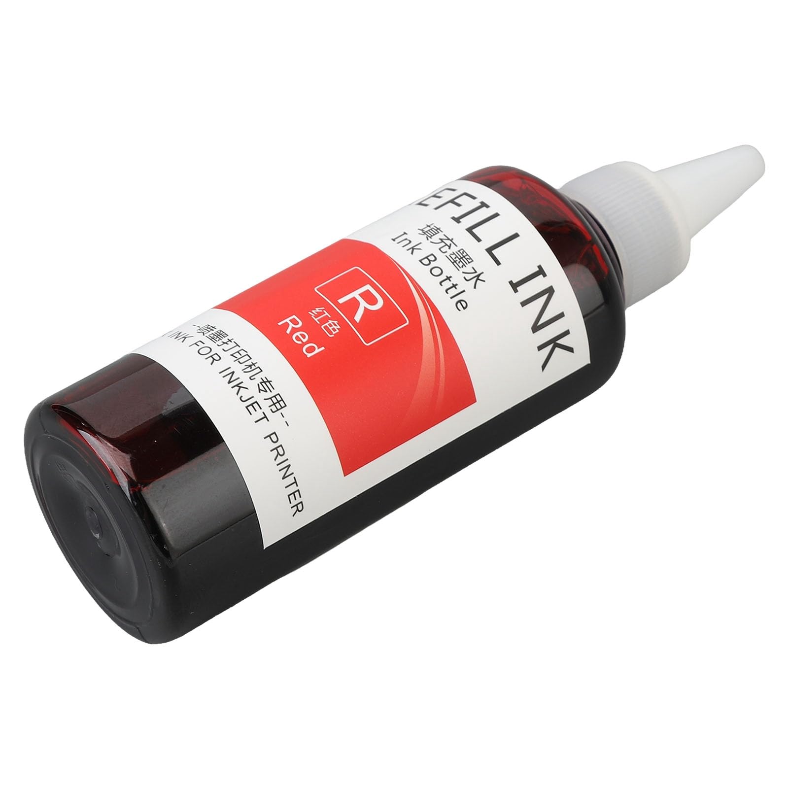 Ei-Stempeltinte, Multifunktionaler, Farbechter Stempel-Nachfülltinten-Spitzenapplikator, 100 Ml, Hochrein, Schnell Trocknend, für die Schule (Rot)