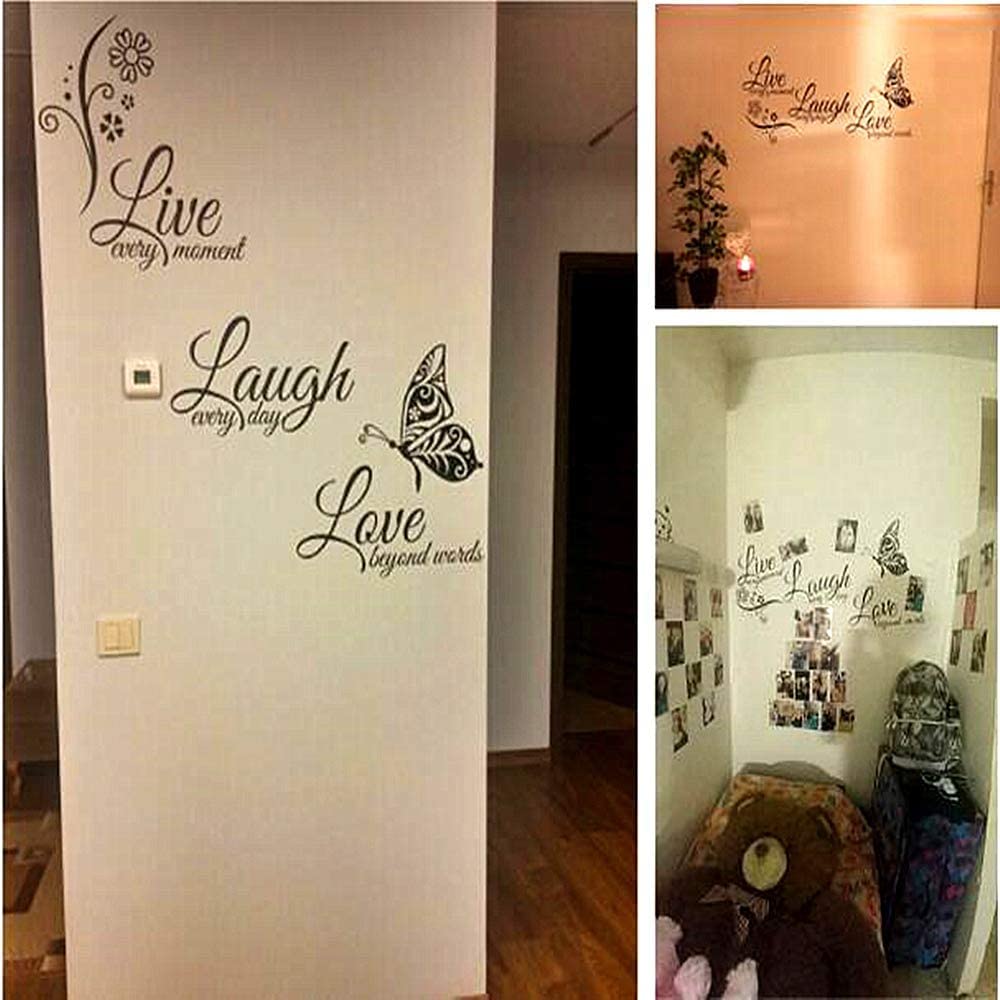 NOBRIM 3 Adesivi murali Decalcomanie motivazionali per la casa Aula Scuola Soggiorno Decorazione della Parete Adesivi murali Fai da Te Citazioni 18x39 Pollici
