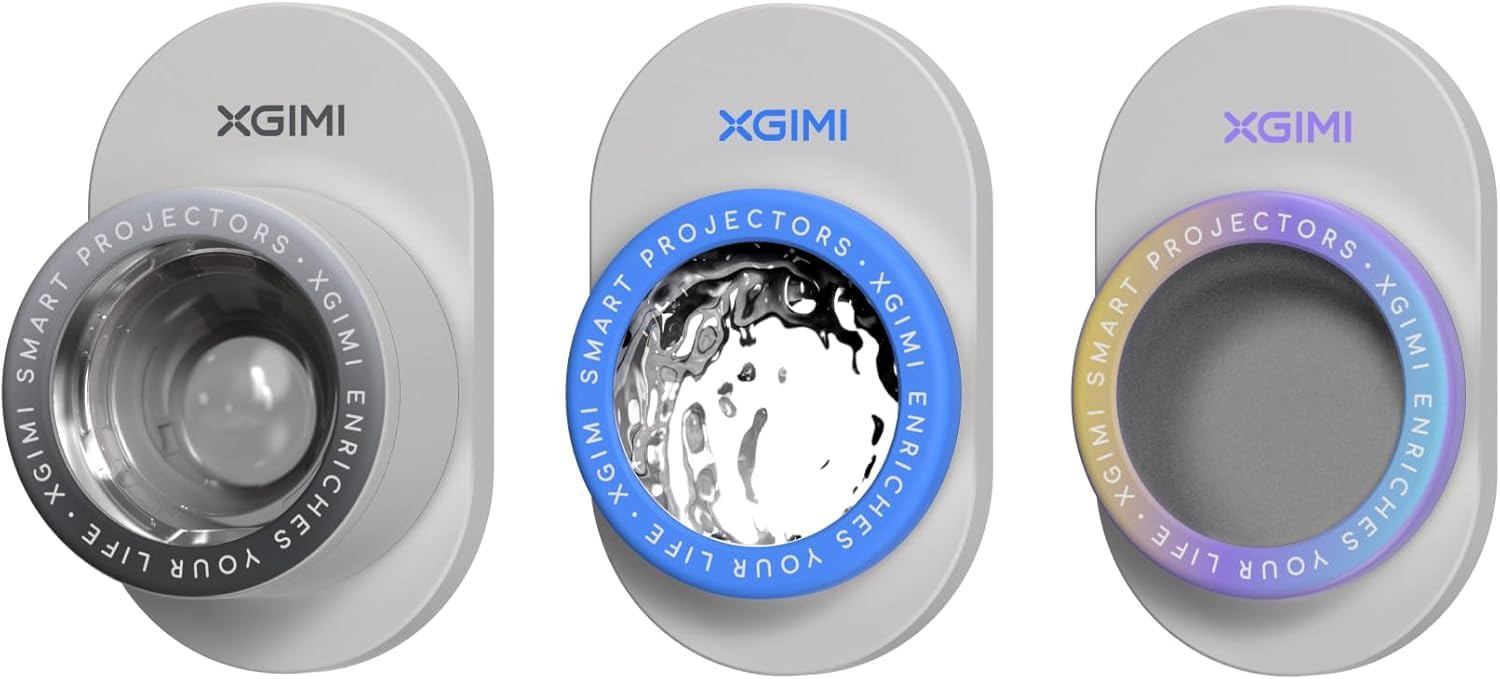 XGIMI Filtres Magnétiques Pack 3 Série MoGo 4 | Lunar/Ripple/Dreamscape, fixation magnétique, changement gestuel, musique d'ambiance, compatible série MoGo 4