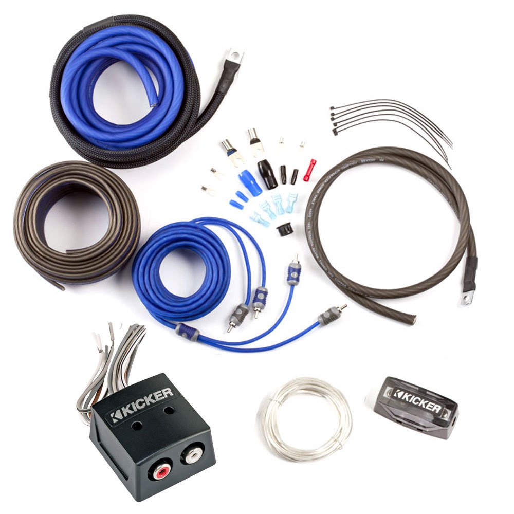 キッカー　KICKER CK4 スピーカーケーブル　RCA おまけあり Amazon.com: Kicker CK4 4-Gauge Amplifier Kit with KISLOC Bundle