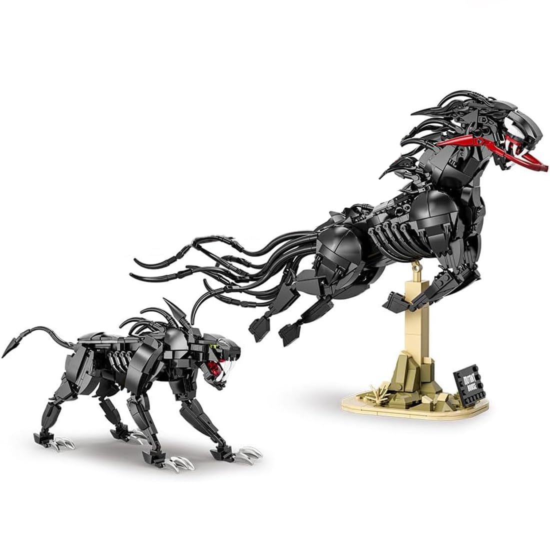 Xenomo Modell Bausteine Set, 998+ Klemmbausteine Mutiertes Pferd ModellBausatz Xenomo Mutant Horse Konstruktionsspielzeug Kompatibel mit Großen Marken