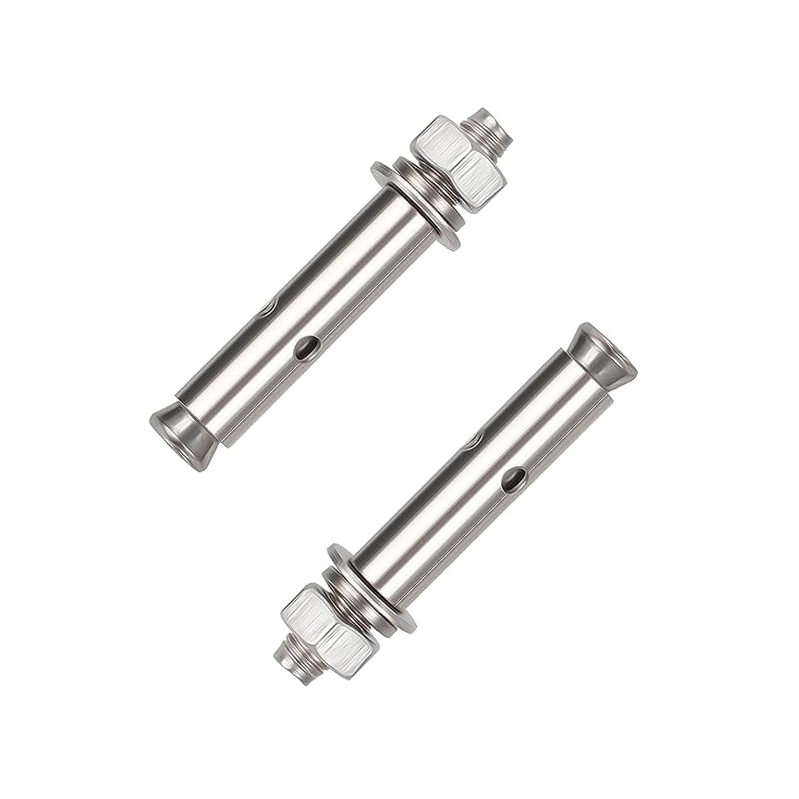 PHasz 2 Pieces 304 Stainless Steel External Hex Nut Expansion Sleeve Anchor Bolt, M16×180Mm-M16×300Mm Heavy Duty Fixing Anchors,M16×180mm