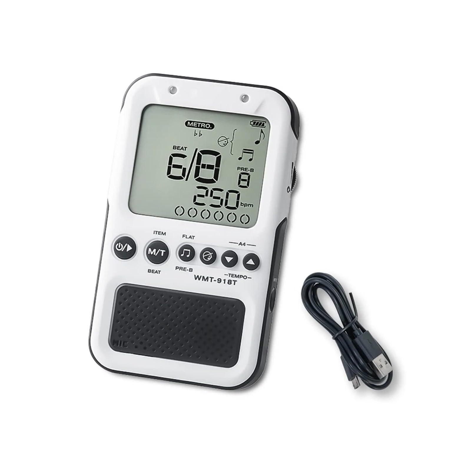 Multifunzionale Digitale Ritmo Dispositivo Ricaricabile Metronomo Tuner Pratica Silenziosa Struttura ABS per Strumento Digitale