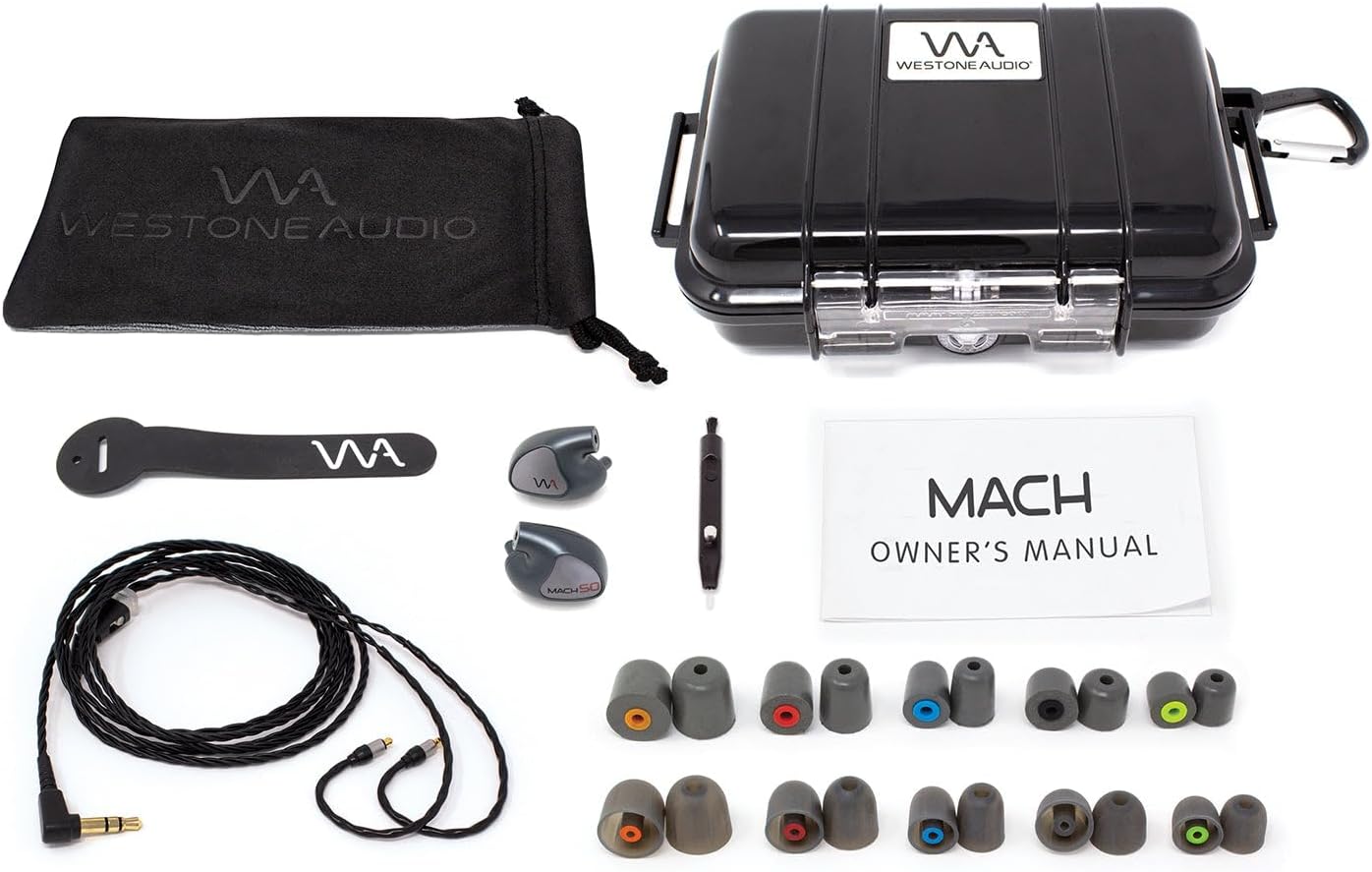 Westone Audio MACH 80 – Écouteurs Intra IEM 8 Drivers, Gris, Occasion