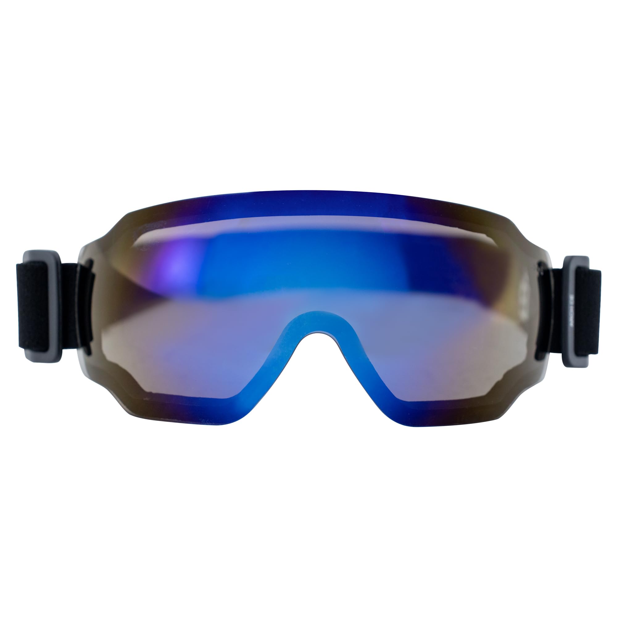 Birdz Eyewear Arch Sports Lot de 2 paires de lunettes rembourrées de sécurité pour homme et femme Verres réfléchissants bleus et rouges ANSI Z78.1