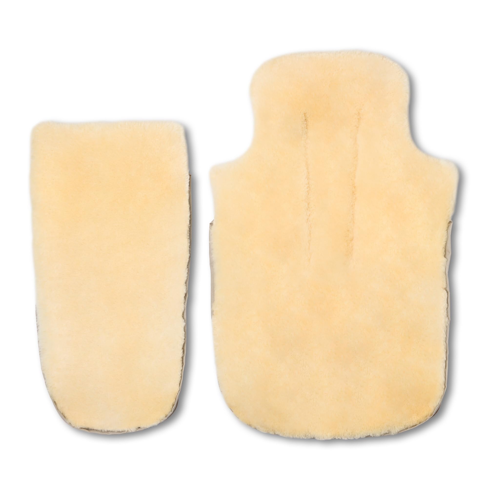 Hofbrucker Lammfell Fußsack Luxus | Lammfell Fußsack Kinderwagen Winter, Buggy | Baby Fußsack 100% Merino-Lammfell | Atmungsaktiv & waschbar | Winterfußsack echtes Lammfell