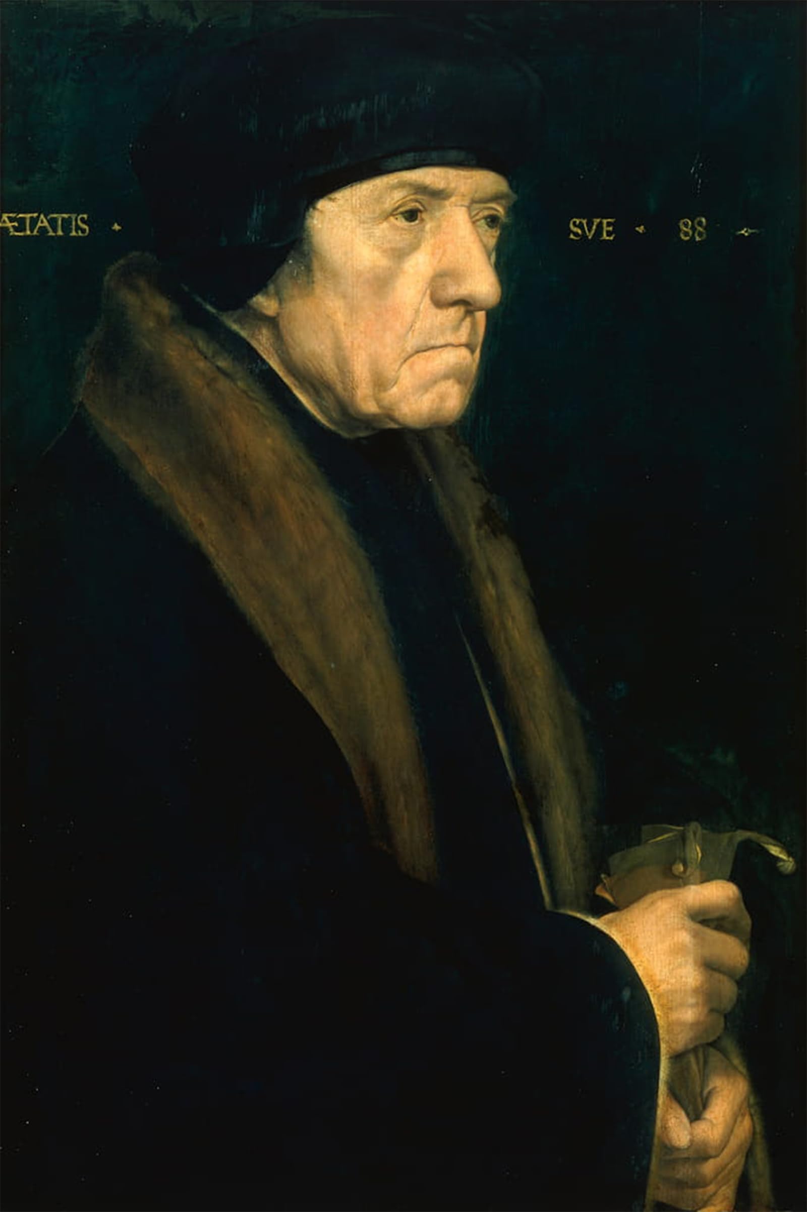 SERENDIPITP Vintage Picture Print on Canvas Wall Art Poster Portrait of Dr John Chambers by Hans Holbein the Younger Artwork Print Poster for Wall Decor 60x90cm