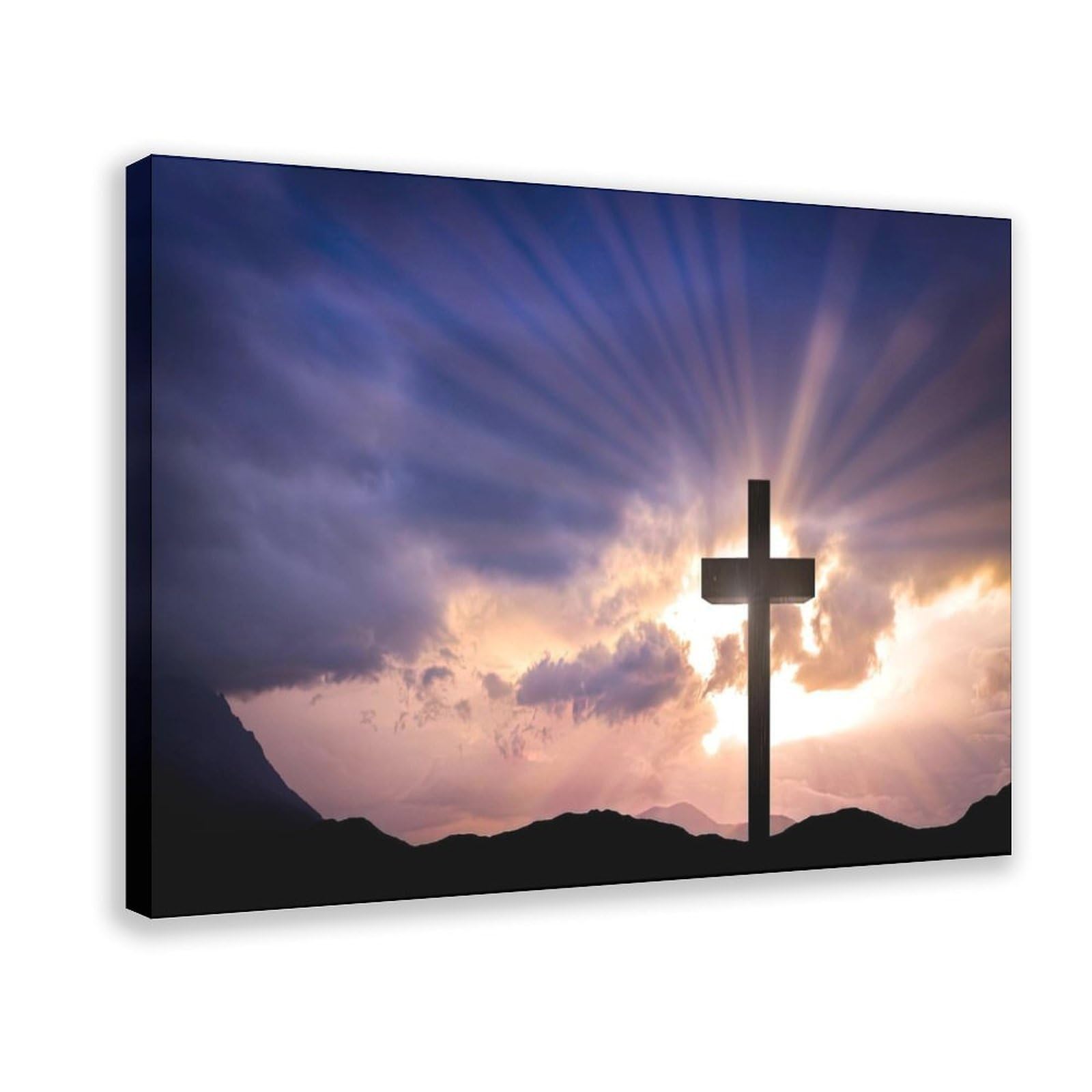 Bareronor Landscape Poster Canvas Poster Wall Art Decor Print Picture Paintings for Living Room Bedroom Decoration 24" L X 36" W