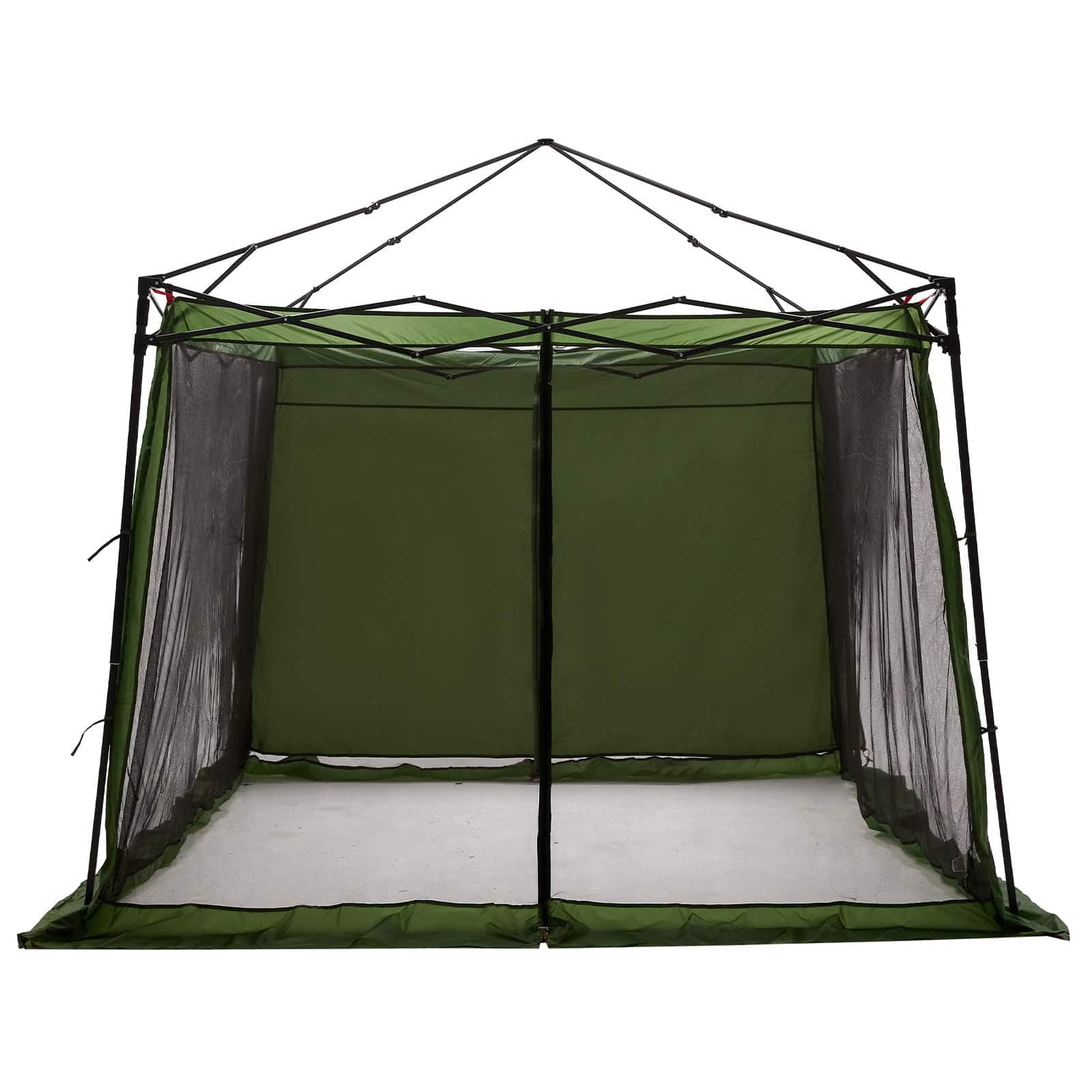 Modernes Campingzelt-Set mit Vordach, 2-teiliges Zelt aus Taffeta und Stoff, Blau, 463 x 280 x 251 cm, für Garten, Terrasse und Outdoor-Events, faltbares Design mit Reißverschluss