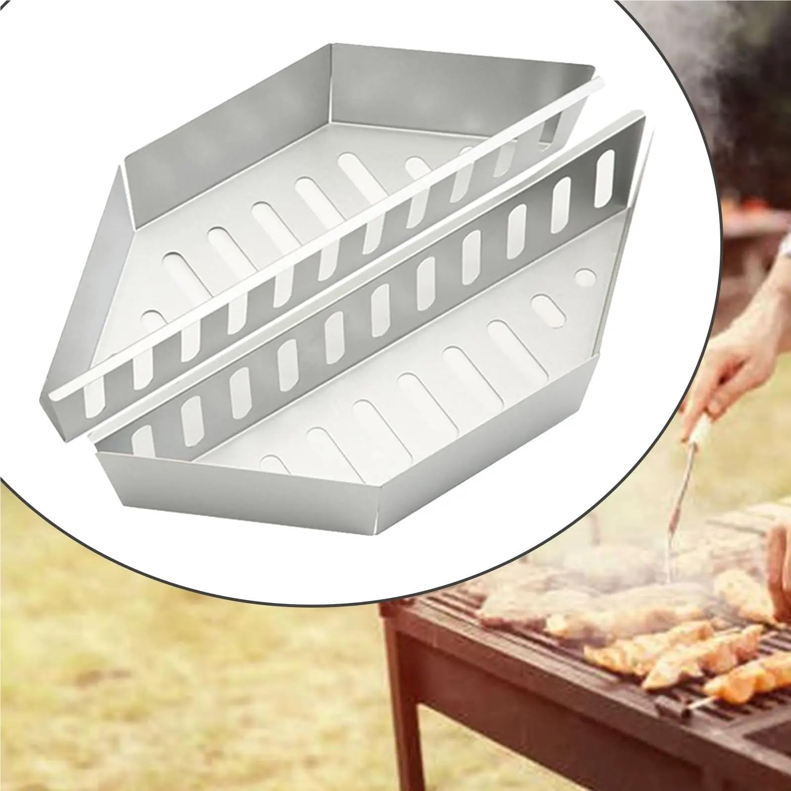 Wytrzymałe uchwyty na brykiet na grill, kemping i piknik, przenośny uchwyt na węgiel drzewny do grillowania na świeżym powietrzu