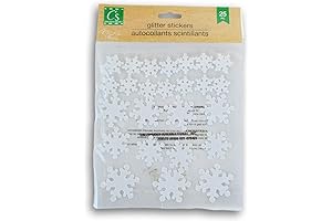 Christmas Time White Snowflakes Stickers: Sparkling Winter Wonderland in Your Crafts