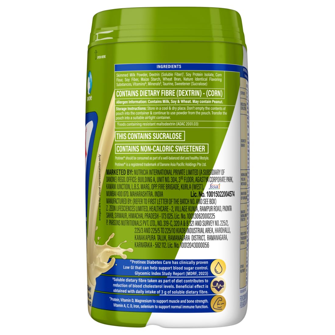 Protinex diabetes care (creamy vanilla taste, 400 grams, jar) scientifically designed formula to help support blood sugar control and decrease in cholesterol, 1 count, 16 servings, 16 servings Protinex diabetes care (creamy vanilla taste, 400 grams, jar) scientifically designed formula to help support blood sugar control and decrease in cholesterol, 1 count, 16 servings, 16 servings