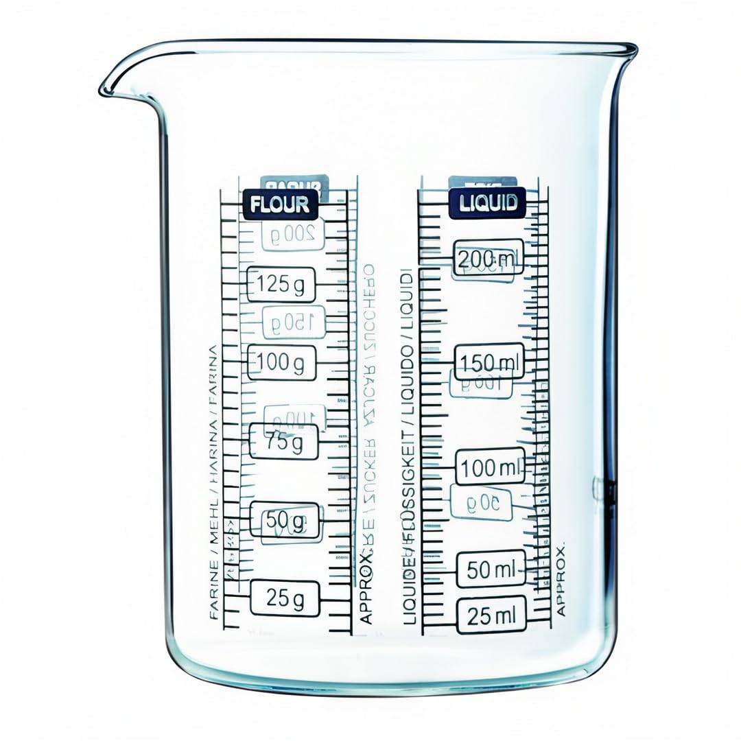 Classic Kitchen Lab Measure and Mixing Beaker 500ml Transparent (Pack of 2)