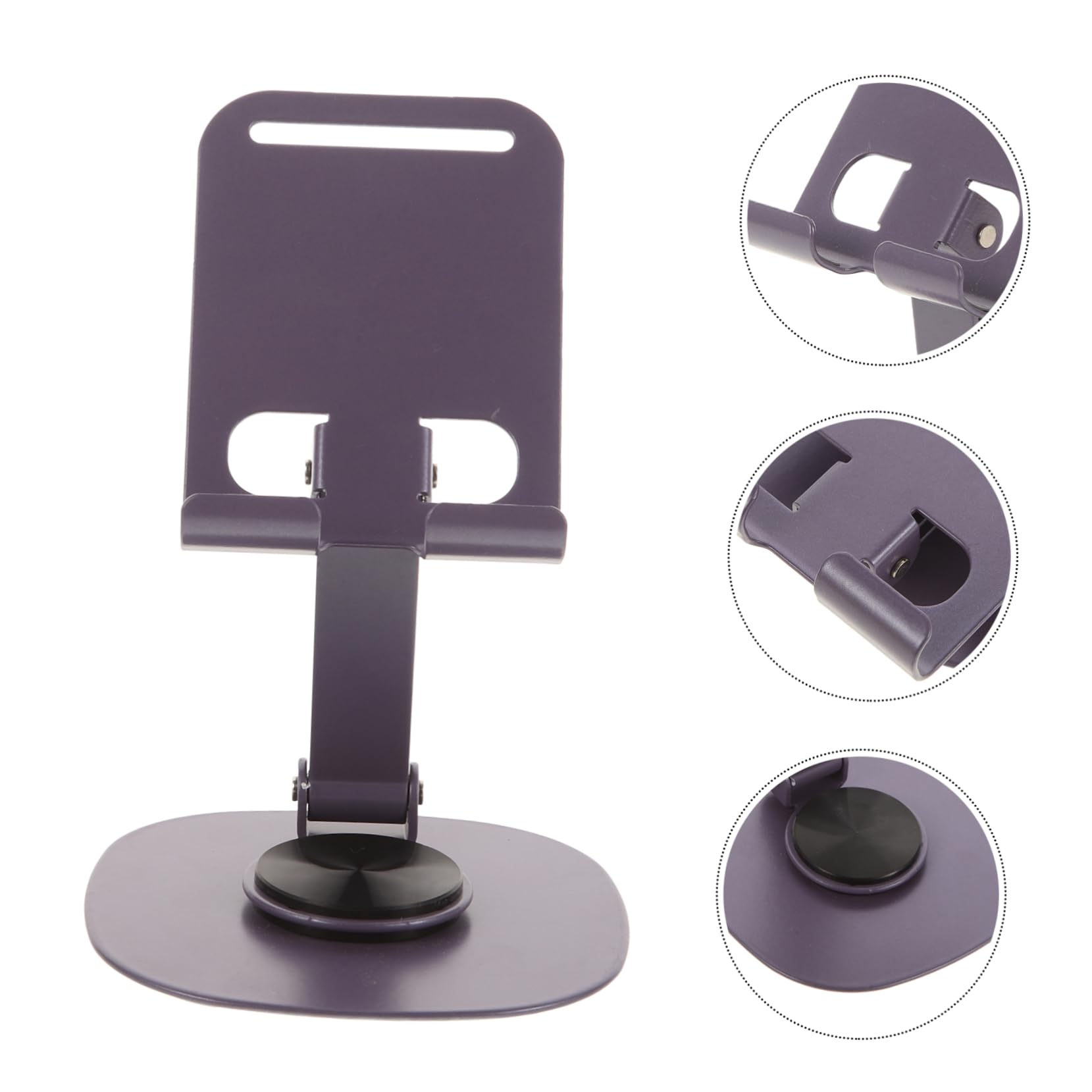 Hemobllo 4pezzi Supporto Telefonico Rotante Porta Cellulare Pieghevole e Regolabile Per Scrivania Compatibile Con Smartphone e Tablet Design Elegante e Stabile Per Streaming e