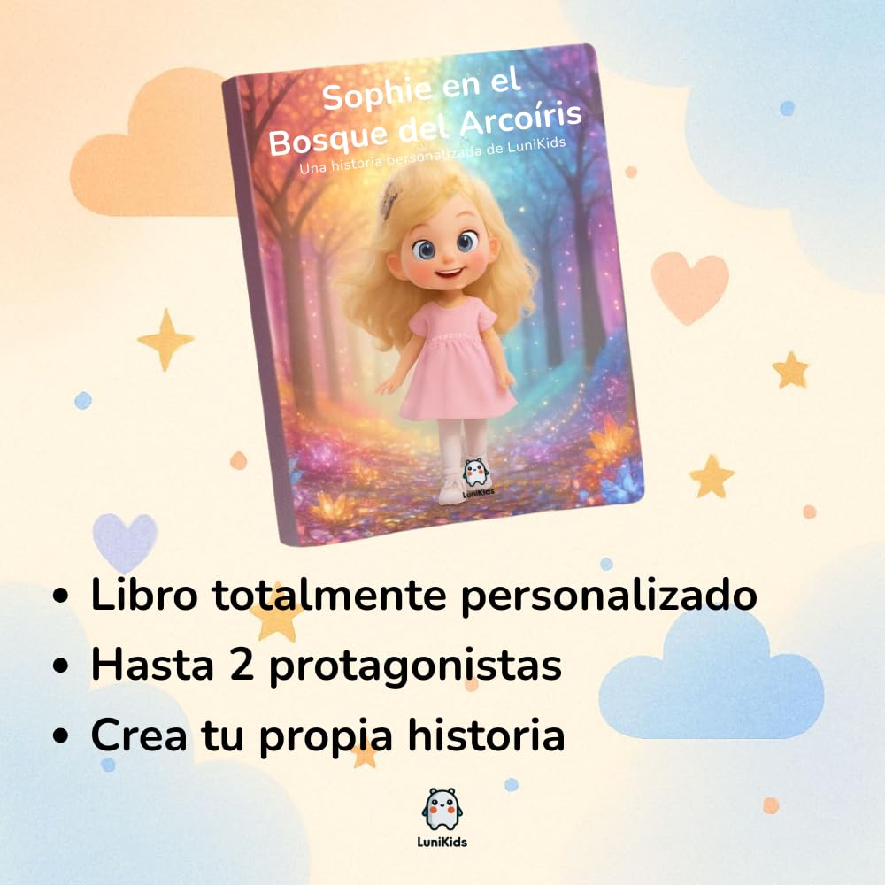 Libro Infantil Personalizado – Historia Única con Ilustraciones a Medida | Libro personalizado con nombre, foto, personajes y aventura | Regalo para niños | Tapa dura o tapa blanda (Tapa blanda)