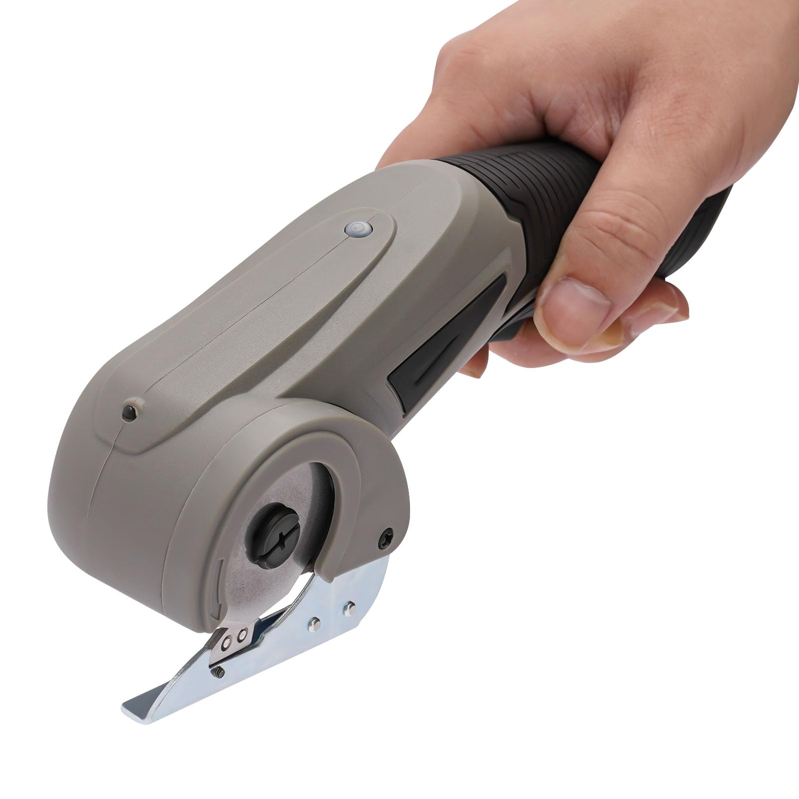 Universele accuschaar, compatibel met Makita 18V, rolsnijder voor stof, met veiligheidsvergrendeling en 2 messen, 6 mm snijdiepte, draadloze elektrische schaar, snijdt karton, tapijt, leer (zonder