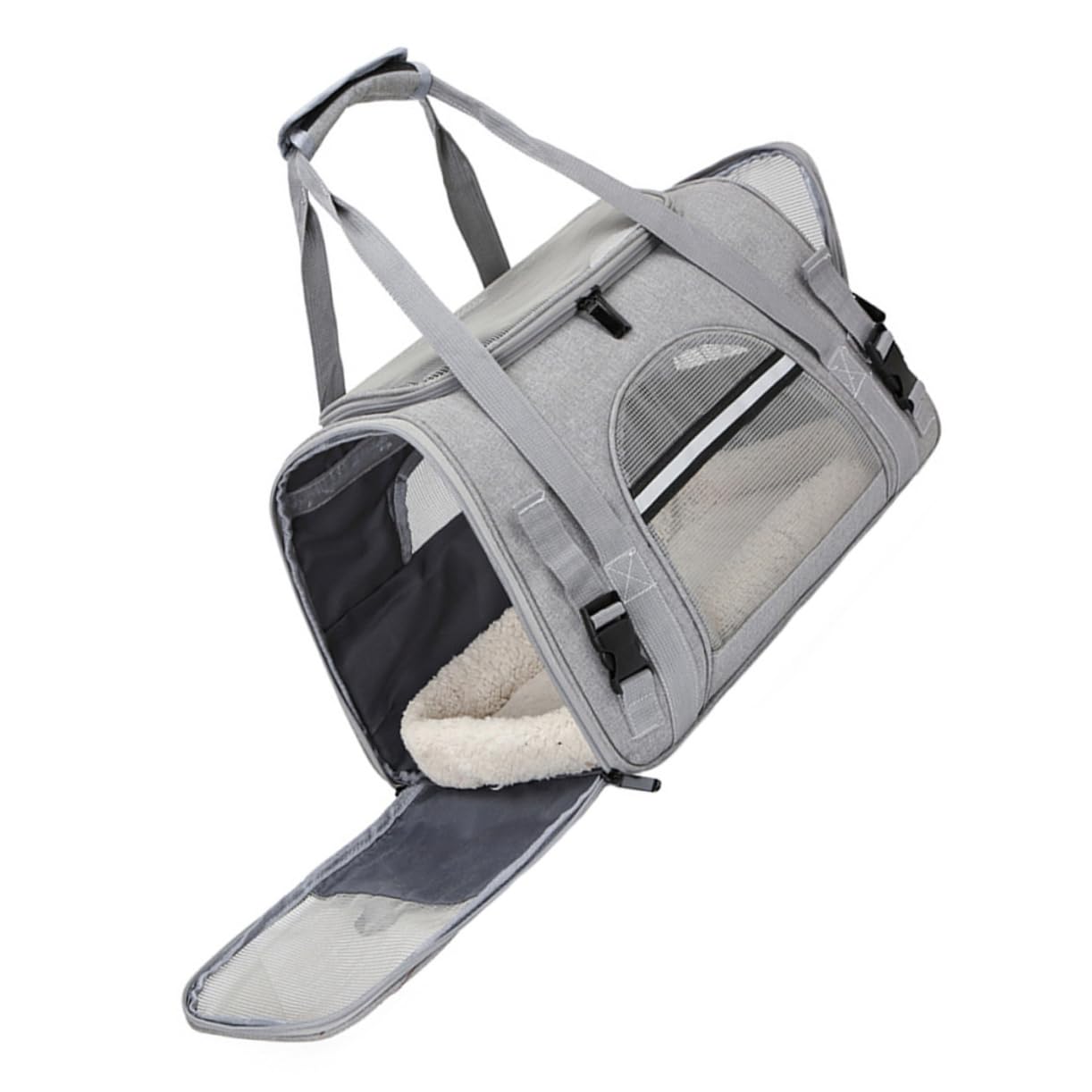 BELLIFFY Portable Pet Backpack for Pets Breathable Design Zipper Openings for Hiking Camping Travel and Everyday Use Pet Storage Bag for Dogs and Cats