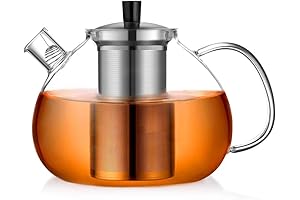 67oz XL Large Glass Teapot with Infuser
