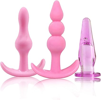 Consolador anal de 3 piezas para el culo, estimulador de ...