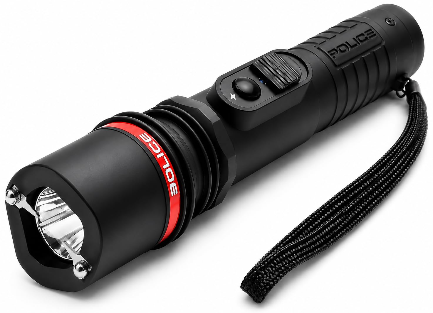 Stun Gun 305 - Rechargebale with LED Flashlight, Black