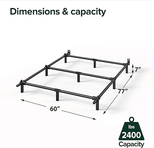 Miniatura 45 de ZINUS Somier metálico inteligente/Base de colchón/Marco de metal fuerte de 9 pulgadas (22.86 cm) fácil montaje, tamaño King