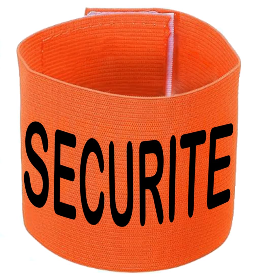Lot de 20 brassards élastique sécurité orange