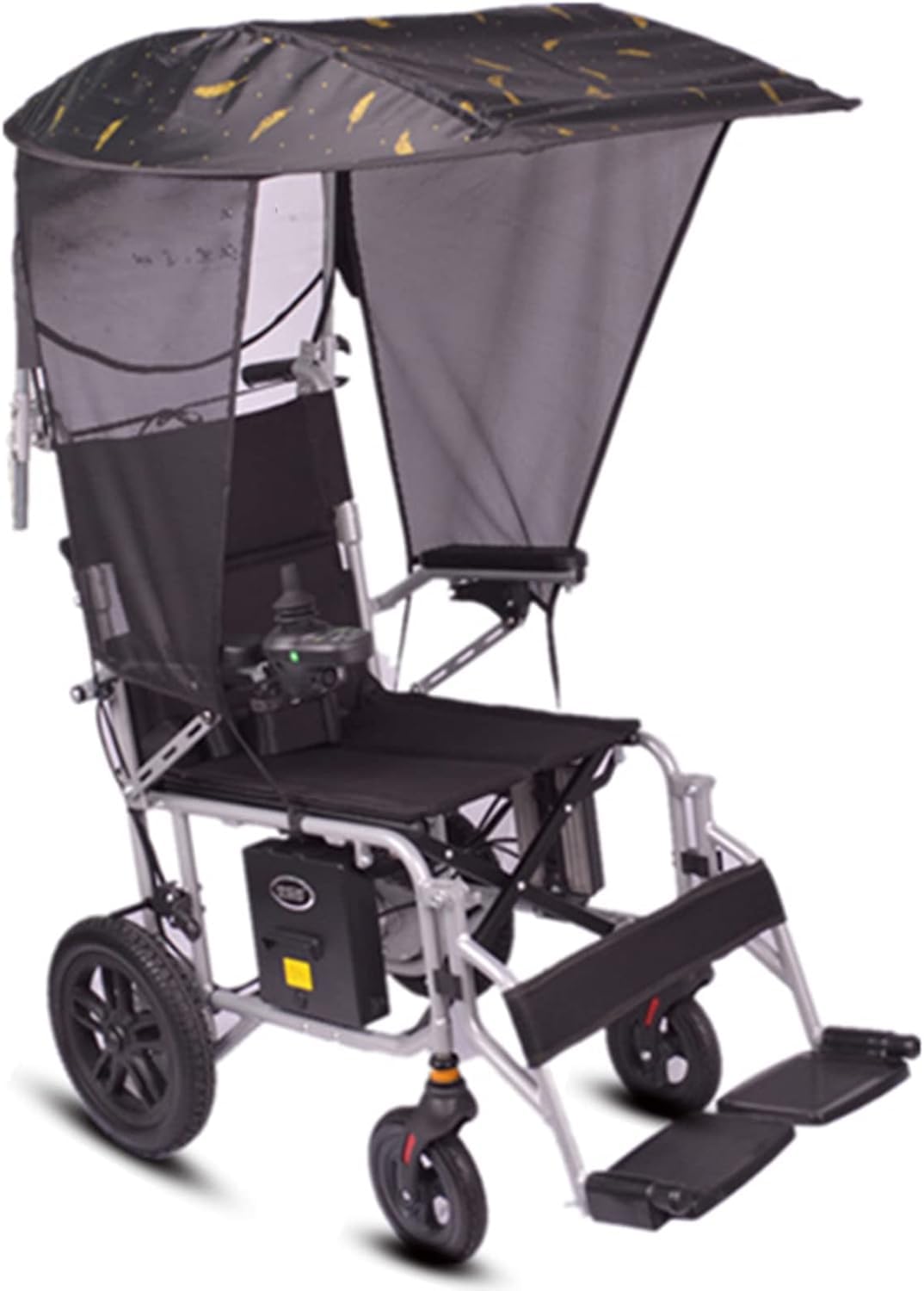 Electric Wheelchair Umbrella Canopy Awning - Universal Sun Shade Rain Cover For UV Resistant Protection, Umbrella Chair Clamp Stand For Most Wheelchairs(Size:Wheelchair with Handle,Color:Summer)