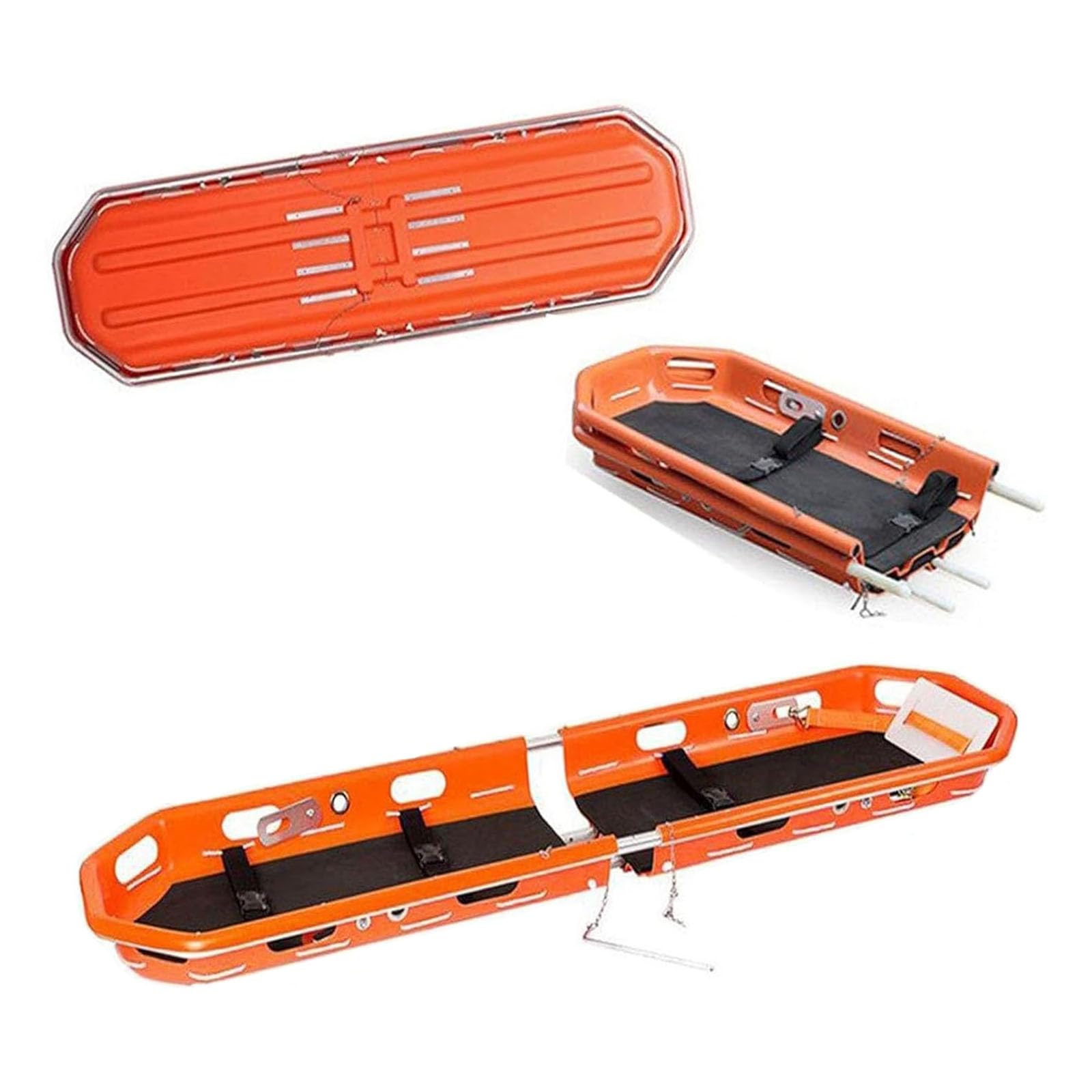 SWENEEN Separate Type Portable Folding Stretcher Basket Type Emergency Rescue Stretcher With Special Sling For Sea/Air/Mountain/Fire/Outdoor Rescue,