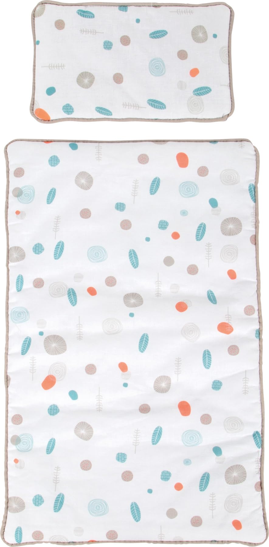 small Foot Cochecito de Paseo de Madera Little Button, Incl. Ropa de Cama Reversible, a Partir de 3 años, 12496, Color marrón, 463354 cm
