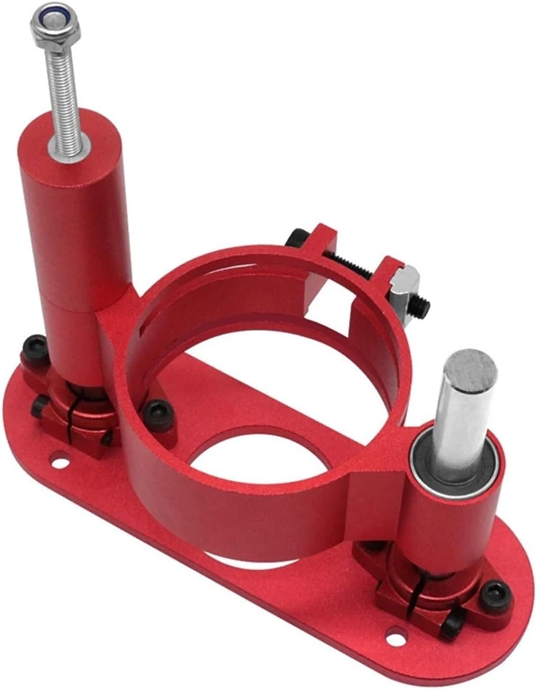 ルーターリフトアルミ合金ルーターリフトアルミルーターテーブルインサートプレートキット-木製ルーターリフティングベース用DIY作業ツー