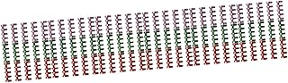 Ciieeo 90 Peças Anel Fichário De Cinco Furos Clipe Fichário Retro Segmentado Fichário Planejadores Capa Fichário Espiral Encadernação Fio Plástico Chaveiro Scrapbook Fichário Material De