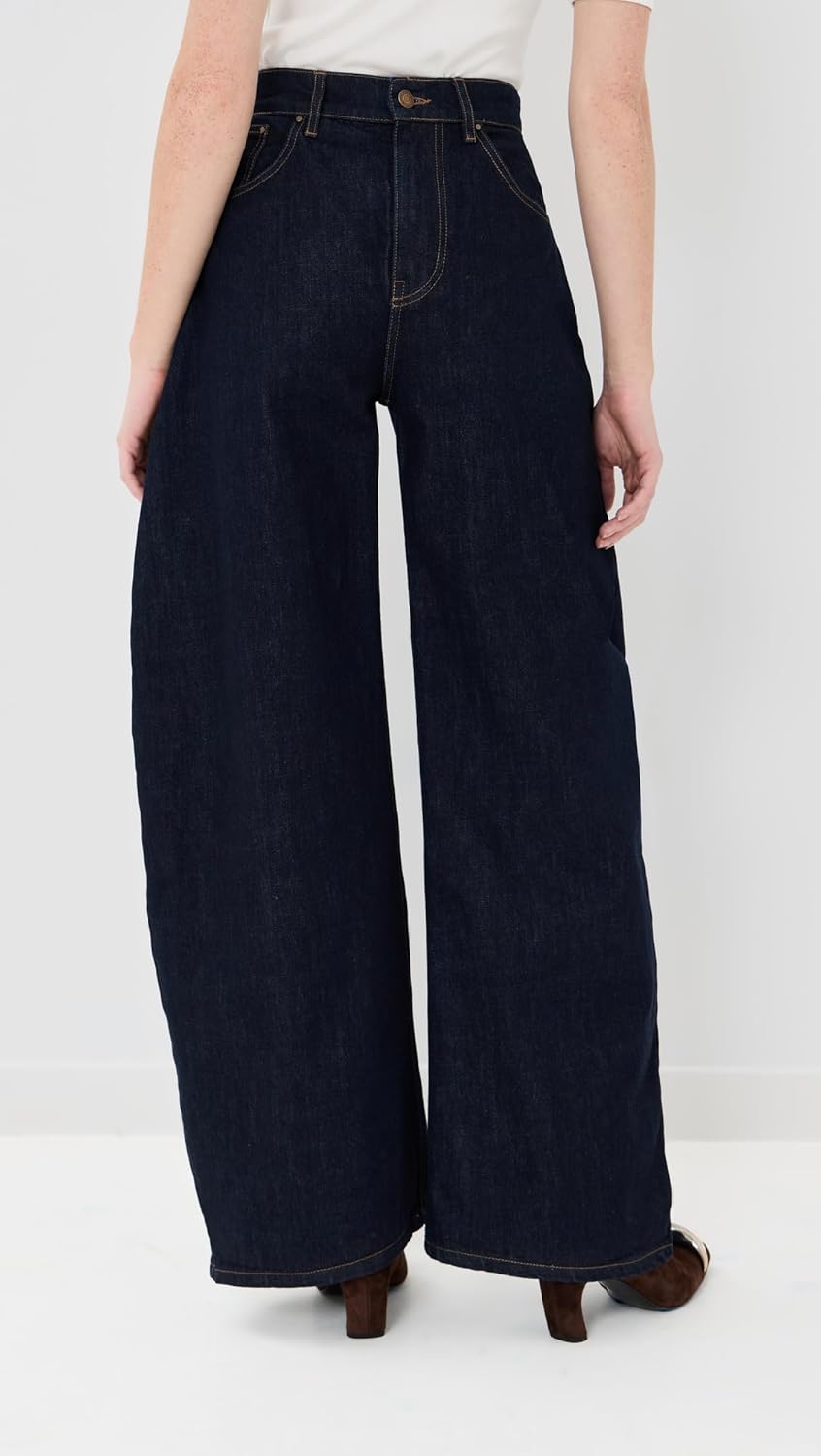 A.W.A.K.E. Mode Women's Rounded Rinse Wash Jeans