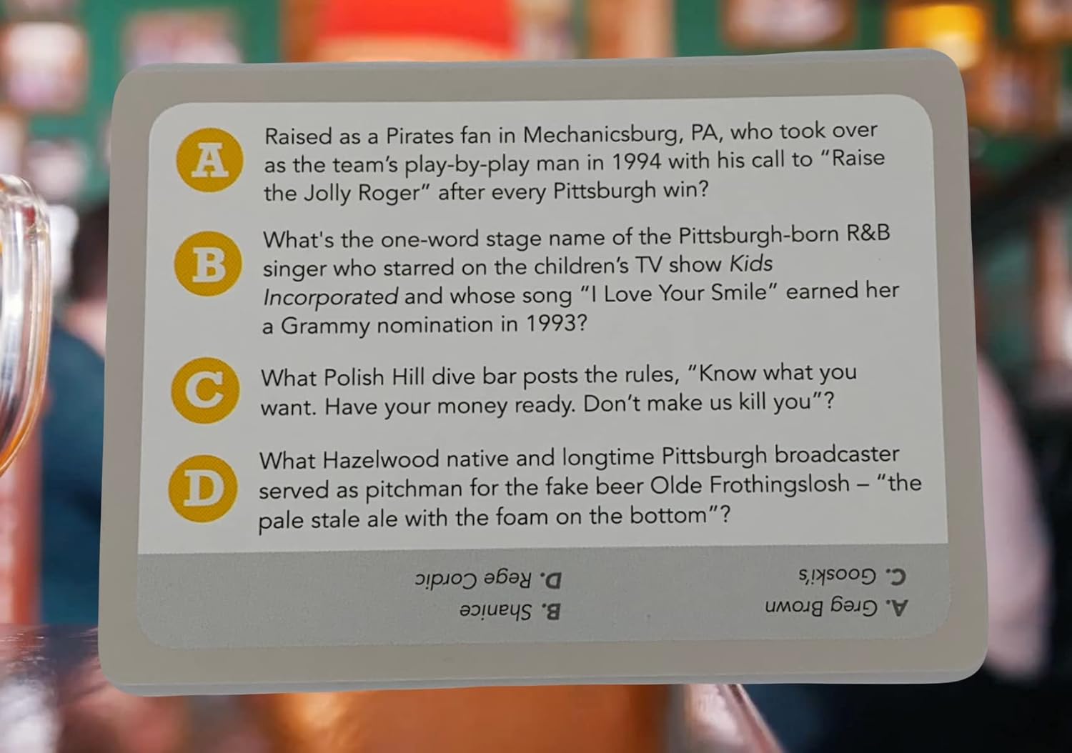 You Gotta Know Pittsburgh Hometown - Trivia Game - Image 6