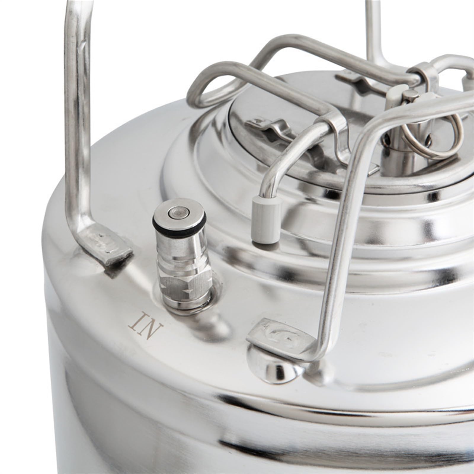 Beczka na piwo 6 do 24,5 l 304 dzbanek do kawy z azotem ze stali nierdzewnej Beer Keg Mini Keg Beer Growler Warzenie piwa(18.5L)